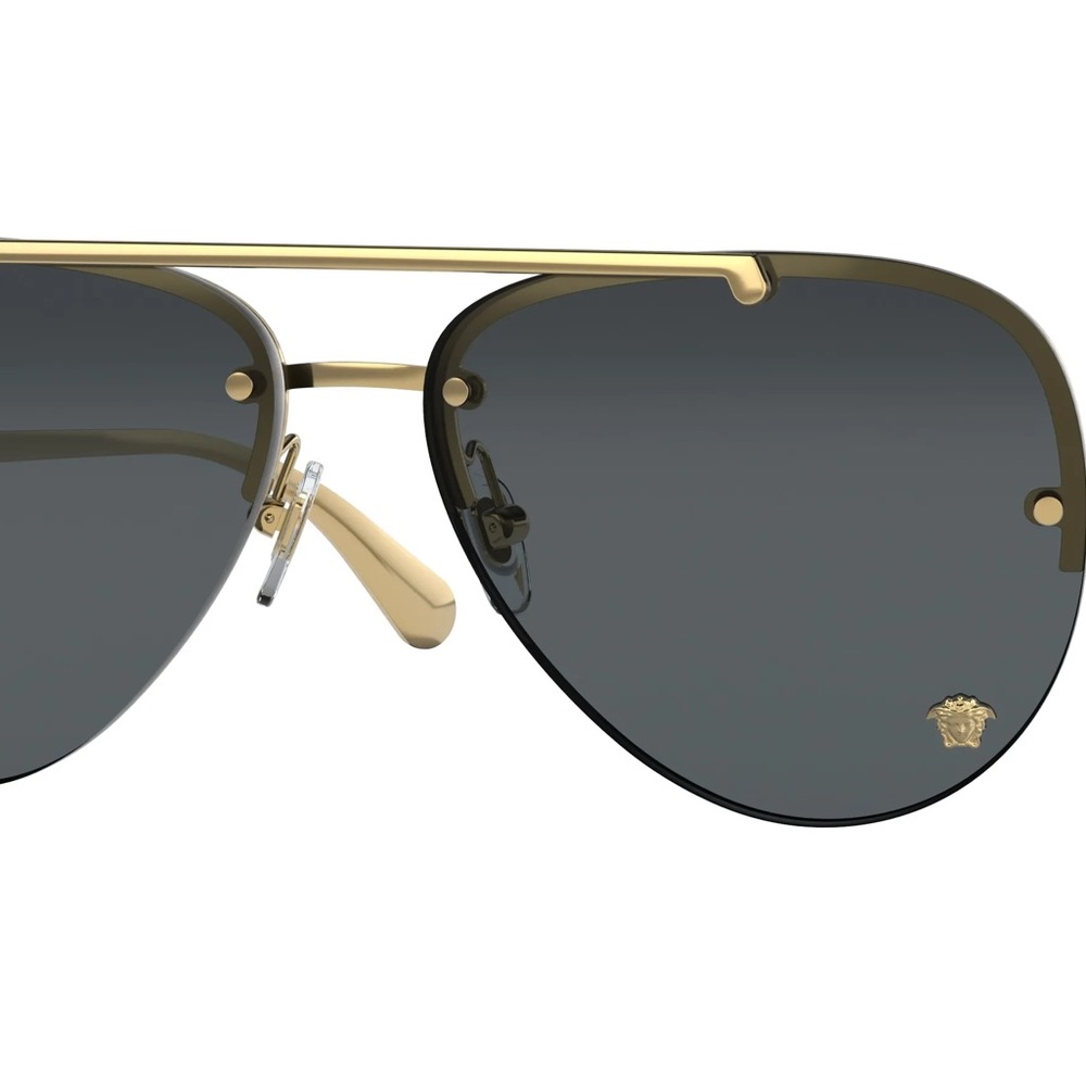 Versace Black and Gold Sunglasses
